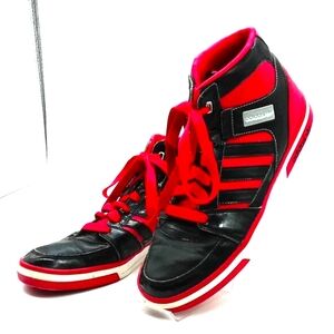 Adidas Sneaker Original Men's Sz 7 High Tops Athletic Shoes Red Black EVH 79100